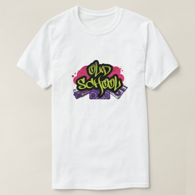 Camiseta de graffiti de la vieja escuela (Diseño del anverso)