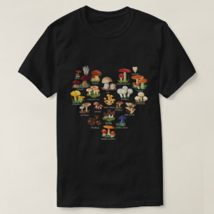 Camiseta de gráfico de micología de hongos para am