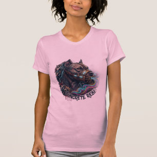 Camiseta de Grafiti Pitbull Rebelde de Concreto