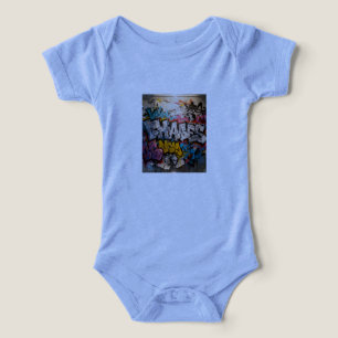 Camiseta de grafiti vibrante