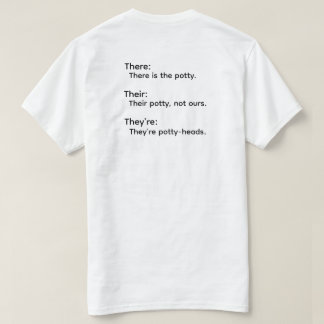 Camiseta de gramática de Allí Su Ellos