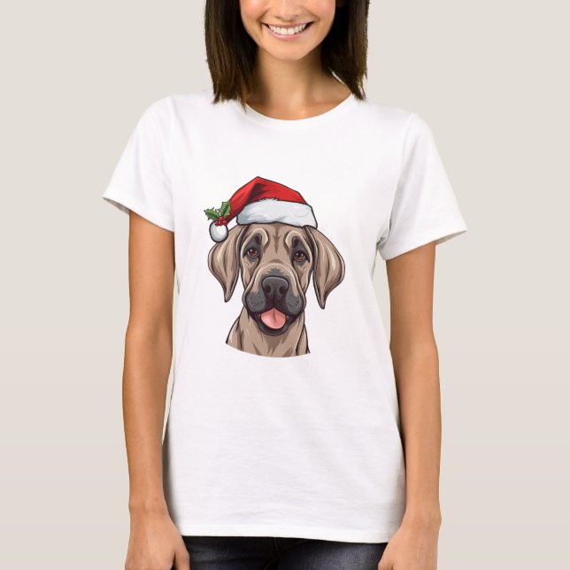 Camiseta de gran dano para navidades - Fawn (Anverso)