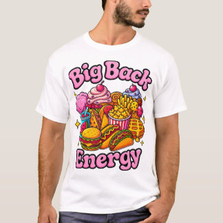 Camiseta de Gran Energía de Espalda, Divertida y d