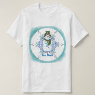 Camiseta de Granny Snowflake Muñeco de Nieve