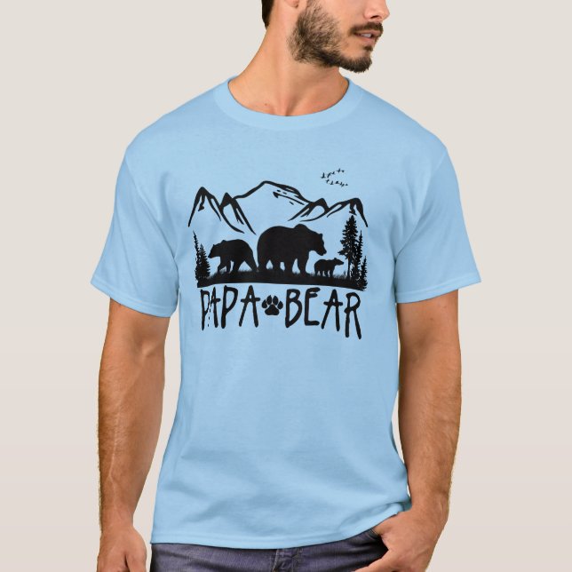 Camiseta de Great Outdoors del oso de la papá (Anverso)