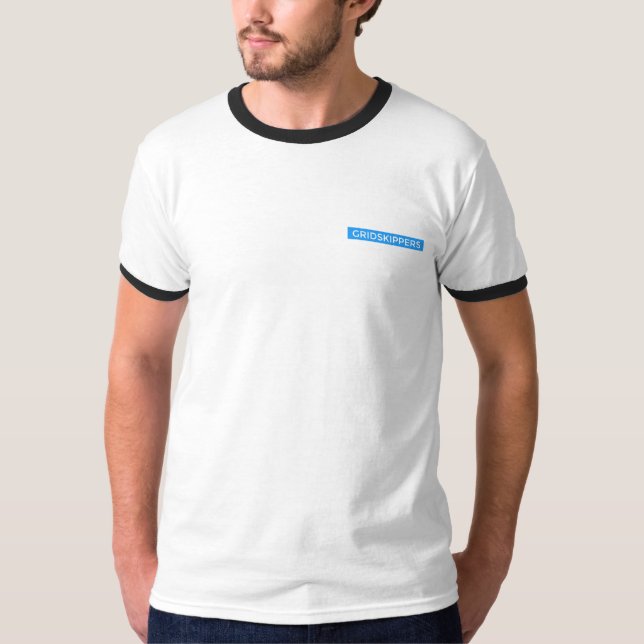 Camiseta de GRIDSKIPPERS con el mapa y los (Anverso)