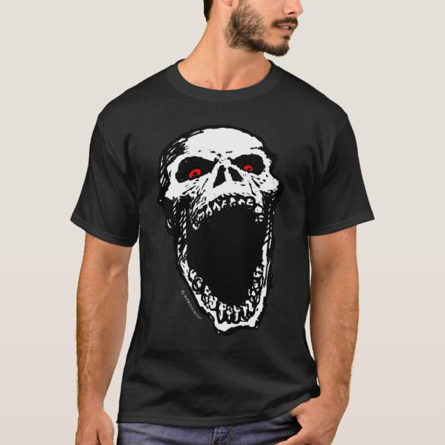 Camiseta de griterío del cráneo (Anverso)