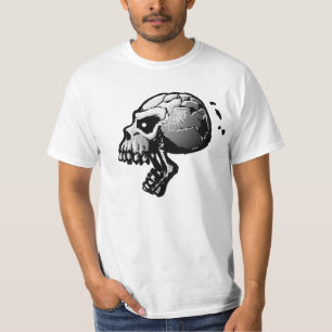 Camiseta de griterío del cráneo B&W