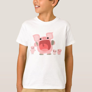 Camiseta de grito de los niños de los cerdos del