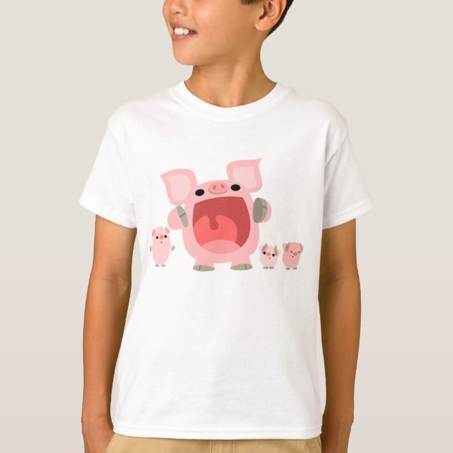 Camiseta de grito de los niños de los cerdos del (Anverso)