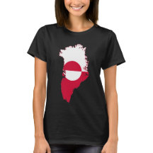 Camiseta de Groenlandia - bandera en el país