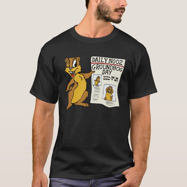 Camiseta de "Groundhog Day News" (Anverso)