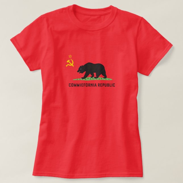 Camiseta de Grrls Commiefornia (Diseño del anverso)
