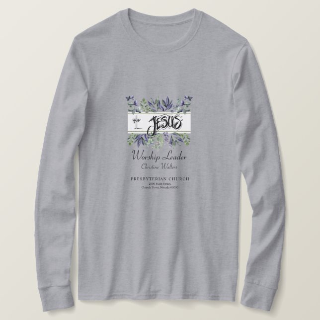 Camiseta de grupo cristiano personalizable (Anverso del diseño)