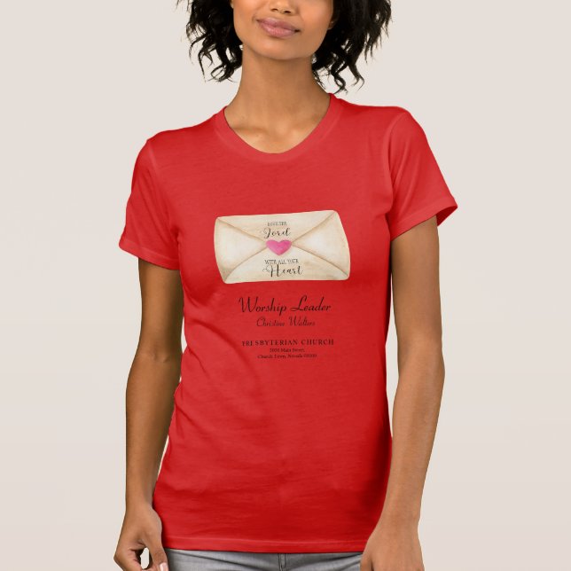 Camiseta de grupo cristiano personalizable (Anverso)