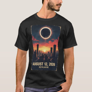 Camiseta de Grupo Eclipse Solar 2026 Reykjavik Isl