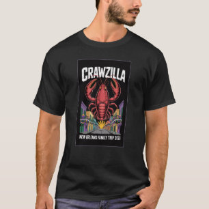 Camiseta de grupo para viaje de cangrejos de Crawz
