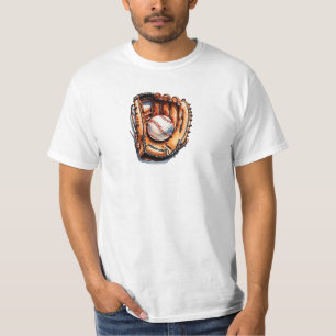 camiseta de guante y pelota