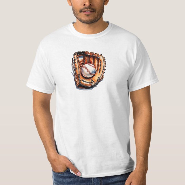 camiseta de guante y pelota (Anverso)