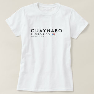 Camiseta de Guaynabo Puerto Rico Coordinates Tee