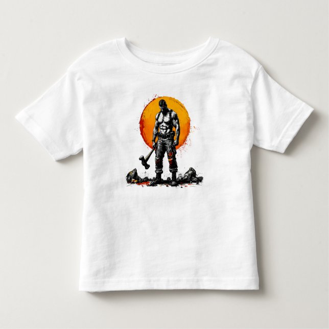 camiseta de guerrero bárbaro medieval fantasía mar (Anverso)