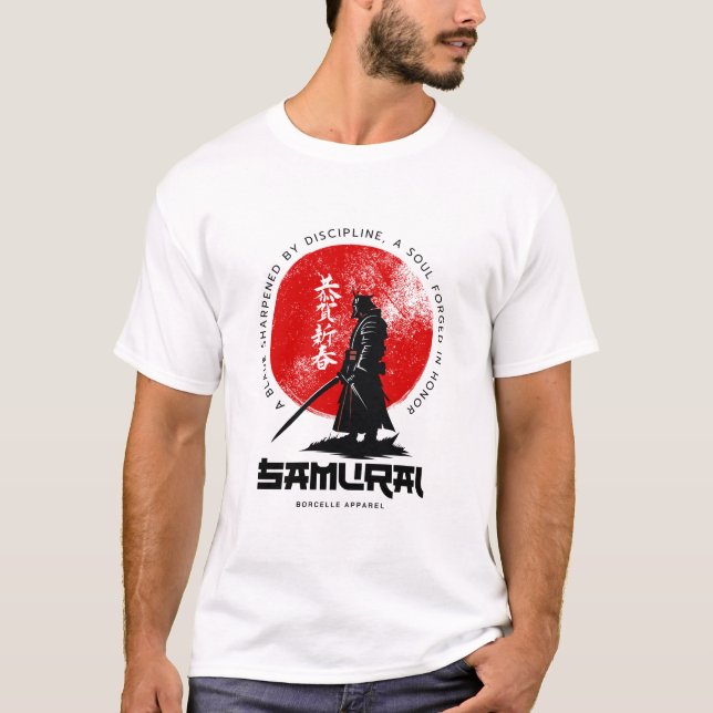 Camiseta de Guerrero Disciplina Samurái (Anverso)