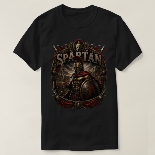 Camiseta de Guerrero Elite Espartano (Diseño del anverso)