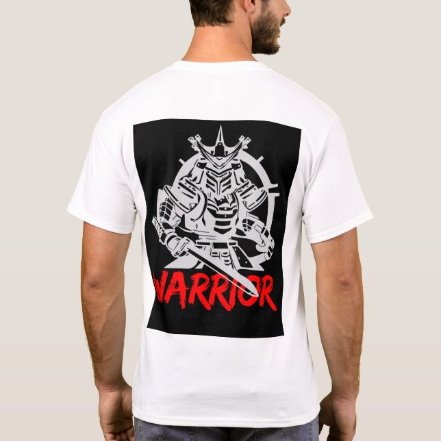 Camiseta de Guerrero Samurai Premium | Japon tradi (Reverso)