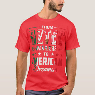 Camiseta De guerreros aztecos a soñadores norteamericanos m