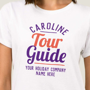 Camiseta de guía turístico local. Empresa de turis