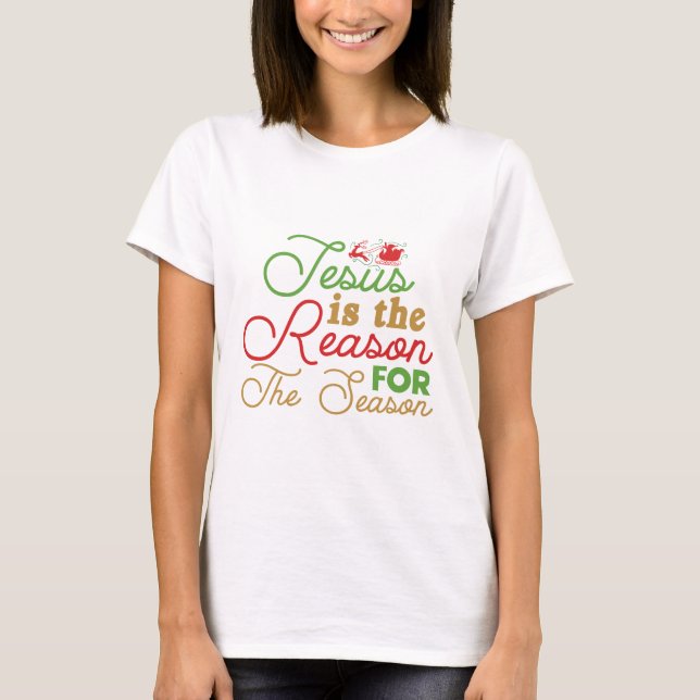 Camiseta de guión rojo y verde (Anverso)