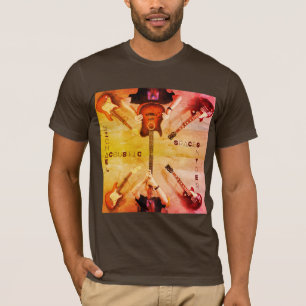 Camiseta de guitarra acústica.