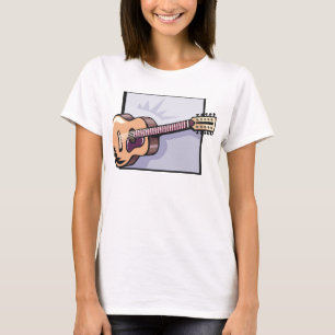 Camiseta de guitarra acústica