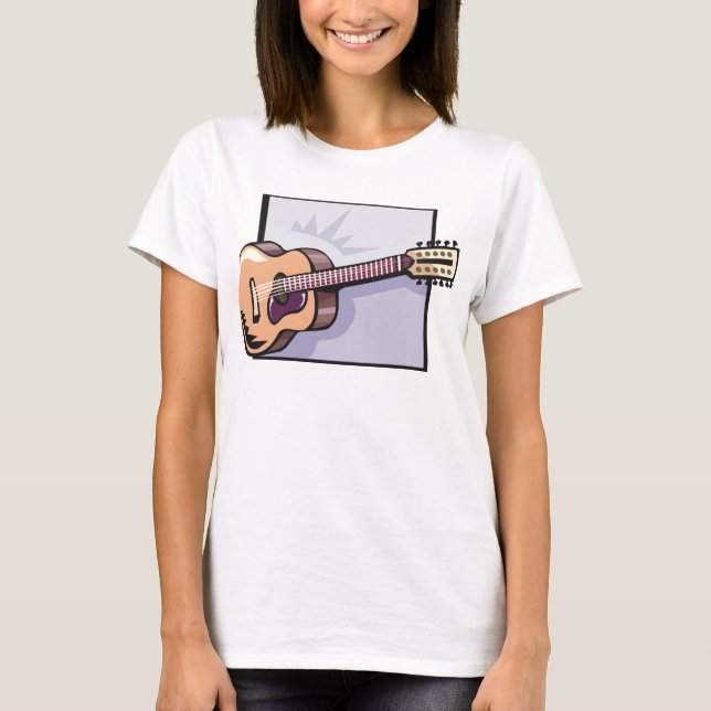 Camiseta de guitarra acústica (Anverso)