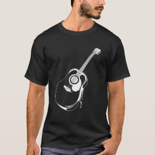 Camiseta de guitarra acústica - Músico jugador Gui