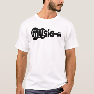 Camiseta de guitarra de música minimalista Amant