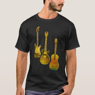 Camiseta de guitarra. Estilo Retro, Regalos Para G