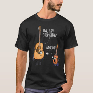 Camiseta De Guitarra Graciosa, Camisa Ukelele, Uke