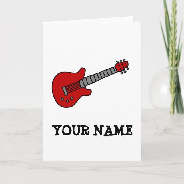 Camiseta de guitarra personalizada para niños o Ch (Anverso)