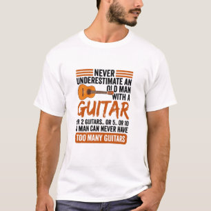 Camiseta de guitarrista divertida moderna, guitarr
