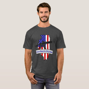 Camiseta de GunRights4Illinois Logo'd