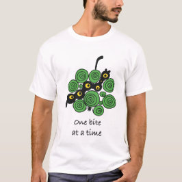 Camiseta de gusano de una mordida a la vez