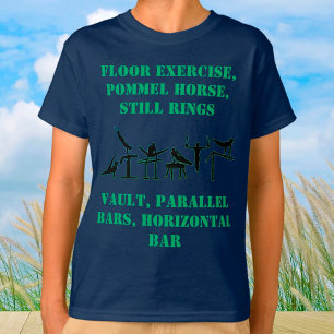 Camiseta de Habilidades de Gimnasia Masculina con 
