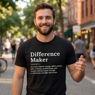 Camiseta de Hacedor de Diferencia Regalo para Maes