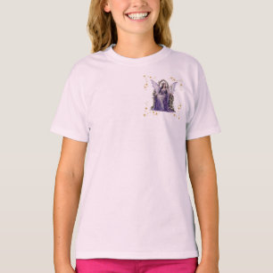 Camiseta de hada morada linda .