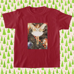 Camiseta de hadas de árbol de Navidad