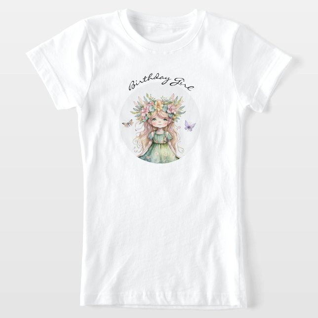 Camiseta de hadas para Chica de cumpleaños (Subido por el creador)