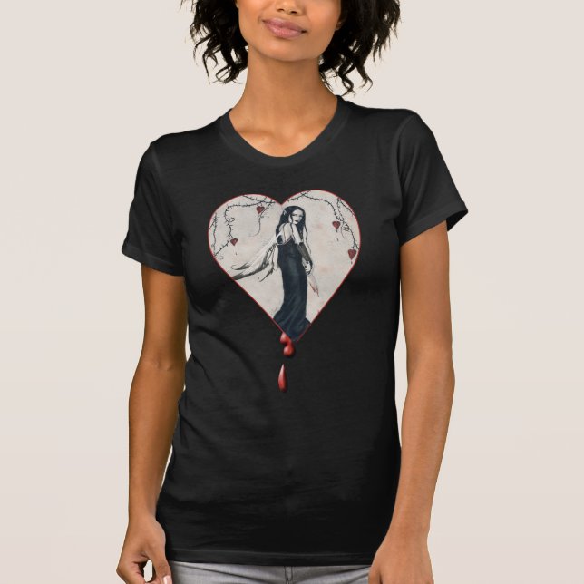 Camiseta de hadas romántica de la hoja de afeitar (Anverso)