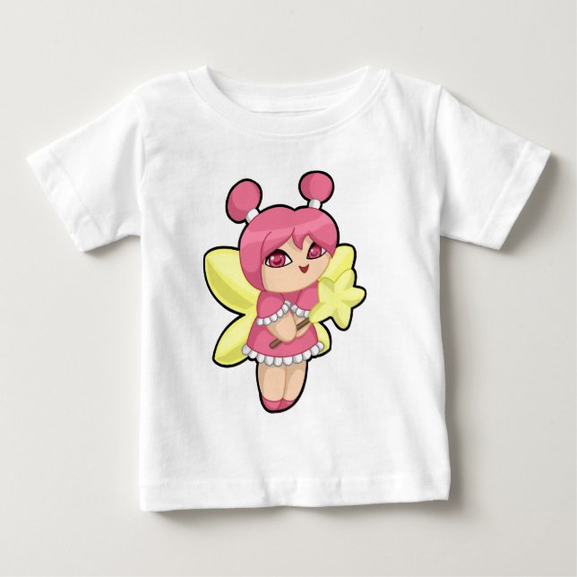 Camiseta de hadas rosada (Anverso)