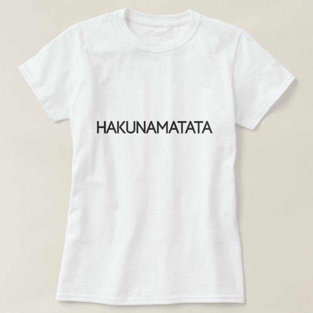Camiseta de HakunaMatata (Diseño del anverso)